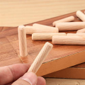 90 Piece Wooden Dowel Pins Straight Groove Wooden Dowel Pins with Beveled Ends Tapered for Furniture Door, M6 M8 M10. 