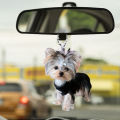lululemon Christmas Tree Hanging Decor Adorable Animal Shaped Car Rearview Mirror Pendant with Lanyard Realistic Design Christmas for Dog-shaped. 