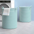 Foldable Round Dirty Clothes Laundry Basket Household Bathroom Storage Bucket Toy Clothes Storage Bag Organizer. 