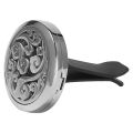 Car Aromatherapy Essential Oil Car Diffuser With 10 Replacement Felt Pads Stainless Steel Air Freshener Car Diffuser Vent Clip. 
