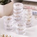 Transparent Round 5 Layer Jewelry Organizer Small Box Storage Gifts 2.8*7/3.5*8cm. 