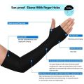 Thick Fabric Ice Silk Sports Anti-UV Anti Fatigue Safety Unisex Arm Sleeves. 