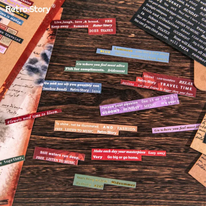 RHS%20Online%204PCS%20Message%20Series%20English%20Bronzing%20Stickers%20Album%20Diary%20Journaling%20Decorative%20Crafts%20Scrapbooking%20DIY%20Sticker%20-%20Image%203