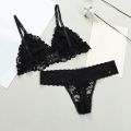 Lace Sexy Non Padded Bra Panty Set. 