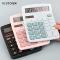 DISICHEN Original Mini Calculator Clear Screen Display Buttons Non-breakable Desktop Calculator Office. 