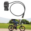 Durable 130X Thumb Throttle 3 Pin Female Plug Waterproof Connector Electric Bike Throttle ABS Thumb Throttle Accelerato for BAFANG BBSHD/BBS01/BBS02 Electric Bicycle Conversion. 