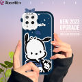 Jizetin for Realme C15 Back Cover Cartoon Pochacco Square Camera Soft Rubber Phone Case. 