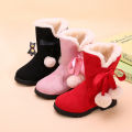 Girls' Snow Boots 2023 New Style Children's Velvet Warm Princess Long Boots Baby Little Girl Short Boots. 