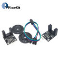 2Set Double Speed Measuring Sensor with Photoelectric Encoders Kit top For arduino Tacho Slot-type Optocoupler Counter Module. 