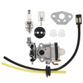 3X Carburetor for TH23 TH26 TH34 23CC 25CC 26CC 33CC 35CC Spark Plug Kit Replace. 