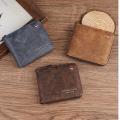 Zippered Men'S Wallet Convenient Fashion Multi-Card Holder Classic Retro Coin Purse for Fashion Use Gift For Men Travel. 