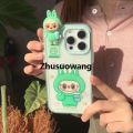 Zhusuowang IUQXU Labubu 3d Doll Zimomo Phone Case Phone14 Suitable For Iphone 1New style 6 Mokoko Silicone Transparent Protective Case Girlfriend Gifts. 