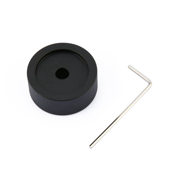 6mm%20Hole%20Black%20Solid%20Aluminum%20Solid%20Volume%20Potentiometer%20Control%20Knob%20Matte%20Universal%20Convenient%2032x13mm%20As%20Shown%20-%20Image%203