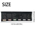 Lightweight Sturdy Horizontal Storage Pocket Chart Wall Mounted with 6 Clear Pockets Homework Storage Pocket Chart Durable 4 Hook Hole Hanging Wall File Organize Homeschool Use. 