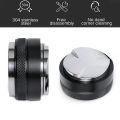 58mm Coffee Distributor & Tamper, Dual Head Coffee Leveler, Adjustable Depth- Professional Espresso Hand Tampers. 