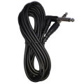 Guitar Cable For Bass And Electric Guitar - Straight To Right Angle 1/4 Inch Instrument Cable - Black | 3 Meter. 