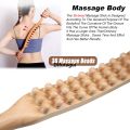 Difutagui Profesional 1Pcs Wood Therapy Lymphatic Drainage Massage Roller Stick High Quality Tool Myofascial Release Tool Stomach Cellulite Massager,Ease Neck Back. 