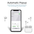 HOT Airpods Pro Style TWS Airs Pro TWS Bluetooth Earbuds 5.0 Wireless Earphone Stereo Ear buds Pop Up Mini Headset Airbuds Compatible with IOS and Android - White / Black. 