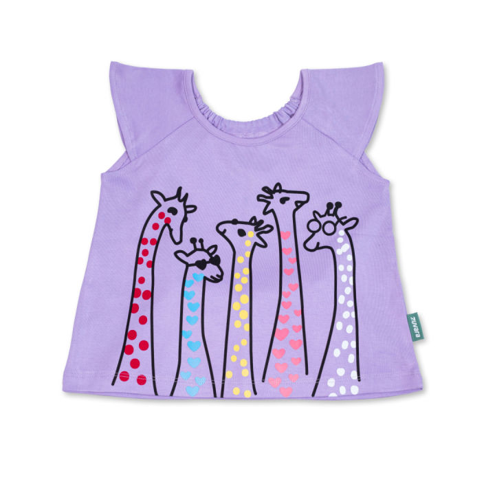 Cotton%20Purple%20Top%20and%20Yellow%20Pants%20for%20Girl%20(Cool%20Giraffe)%20-%20Image%202