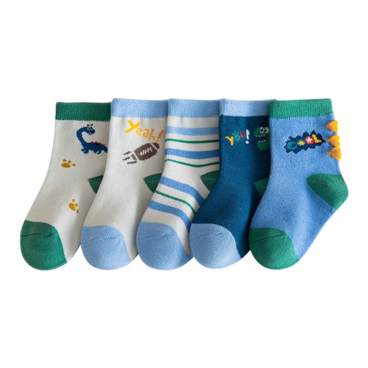 Korean%20Winter%20Cute%20Printed%20Socks%20For%20Kids%20-%200%20To%203%20Yrs%20-%205%20Pairs%20-%20Image%204