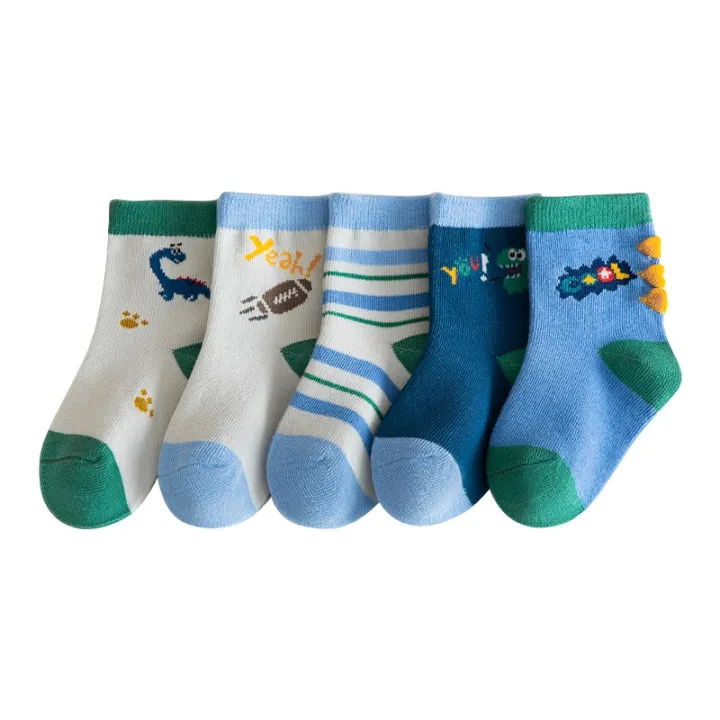 Korean%20Winter%20Cute%20Printed%20Socks%20For%20Kids%20-%200%20To%203%20Yrs%20-%205%20Pairs%20-%20Image%204