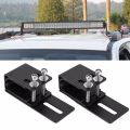 OYPFXMI 1Pair Car LED Light Bar Mounting Bracket Offroad Auto SUV Roof Luggage Rack Mounting Bracket Work Lamp Stand Holder. 