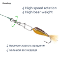 Wenefang 50 pcs Stainless Steel Fishing Connector Pin Bearing Rolling Luxury Swivel Snap in Box Fishing Tackle Accessories For Lure Hook. 
