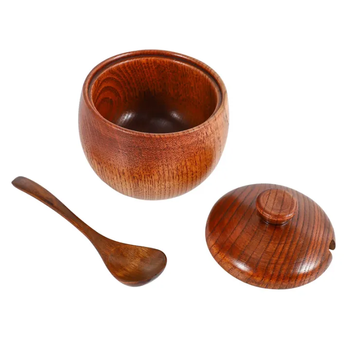 FORIDE%204Pcs%20Spice%20Jar%20Seasoning%20Can%20with%20Lid%20Spoon%20Wood%20Spice%20Storage%20Box%20Sugar%20Pot%20Salt%20Jars%20Kitchen%20Storage%20Jars%20-%20Image%203