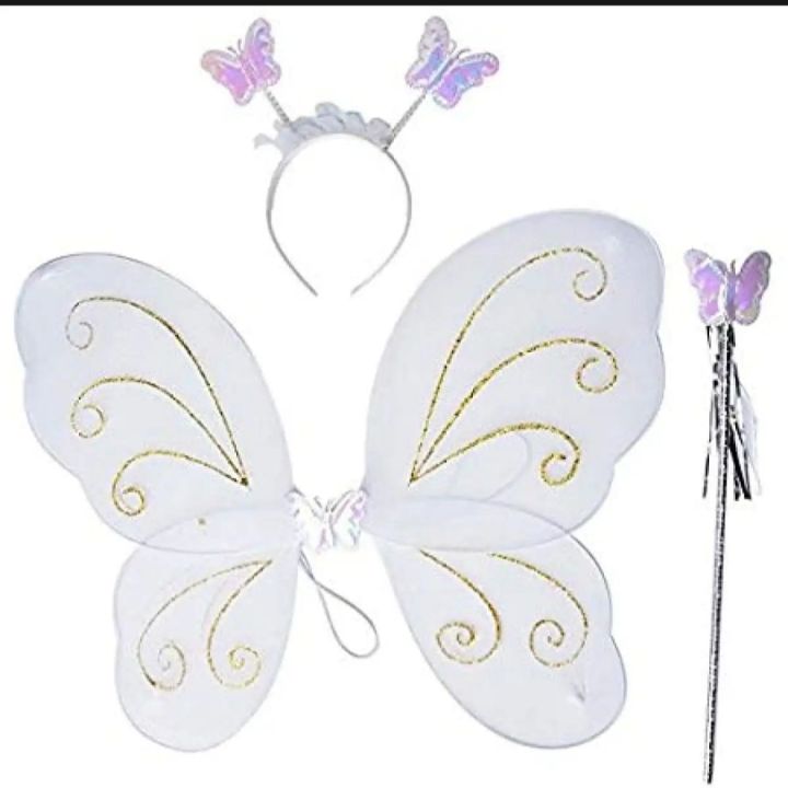 Girls%20Butterfly%20Fairy%20Angel%20Wing,%20Wand%20And%20Hairband%20Baby%20Kid%20Birthday%20Party%20-%20Image%203