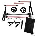 Pilates Bar Kit+Resistance Bands,Pilates Equipment Exercise Bar Pink. 