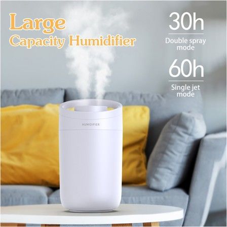 3000ml Humidifier Double spray Ultra-Silent Mist Diffuser Auto Shut Off Nano-tech Ultrasonic Baby Humidifiers for Desk Bedroom