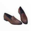 New Trendy Brown  Genuine Leather Slip-On Formal Shoes For Men SALE/SALE/ (VN8-8). 