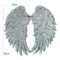 Clothing Accessories Rainbow Feather Wings Dreamy Self Adhesive Sequin Patches Sew Shiny Clothes DIY Appliques. 