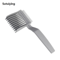 Sutuiying Hair Cutting Positioning Comb Professional Barber Clipper Blending Sales promotion Flat Top Combs for Salon Hairdressing Styling Tools. 