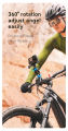 TELESIN Motorcycle Bicycle Rail Mount Clamp With 360 Degree Ball Mount For GoPro, Phone, Action Cameras. 