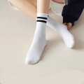 Pack Of 5 Pairs Cotton Plain Striped Sports Business Socks For Men. 
