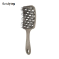 Sutuiying 1PCS Detangling Hairbrush Anti-static Massage Combs Degradable High Quality Hollow Massage Hair Comb Wet Dry Dual Purpose HairBrush. 