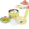 Smart Bento Lunch Box With Double Compartments And Built-In Spoon. 