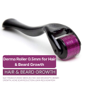 Derma Roller 0.5mm for Hair & Beard Growth – 540 Titanium Micro Needles for Hair Regrowth, Beard Growth, Acne Scar Reduction Safe for Men & Women (Black) | Derma Roller 0.5mm | derma roller | derma roller for hair growth | derma roller for face. 