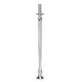2 3 Tier Cake Plate Stand Heavy Metal Center Handle Fitting Hardware Rod Shape:Ornate Victoriana Color:Silver 2 Sets. 