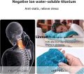 Silicone Titanium Steel Anion Pendant Necklace Hematite Magnetic Therapy Collar. 