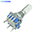 1 Set EC11 Rotary Encoder Code Switch Digital Potentiometer 360 Degree with Knob 7 Pins Shaft Dia. 6mm*20mm for Arduino. 