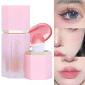 Gege Bear Liquid Cheek Blush Sponge Stick Waterproof Blusher Multi-purpose Eyes&Lips Makeup Pigment Nourishing Blusher Cream. 