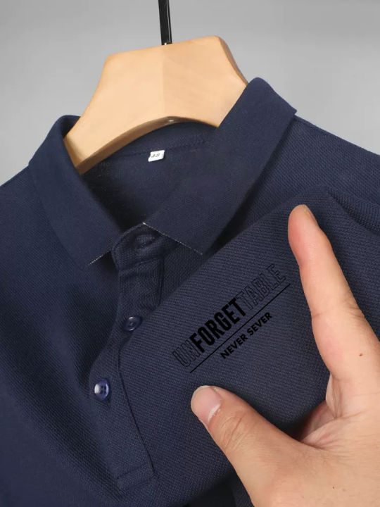 Short%20sleeve%20T-shirt%20men's%20summer%20Paul%20lapel%20polo%20shirt%20business%20Chinese%20trendy%20brand%20summer%20pique%20cotton%20black%20top%20-%20Image%207