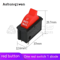 Ashunqiwen KCD15-103/T Hair Dryer Switch 3 Pins Rocker Switch ON-OFF-ON Boat Shaped Switch SPDT Toggle Switch Hair Dryers Snap-in Switches. 