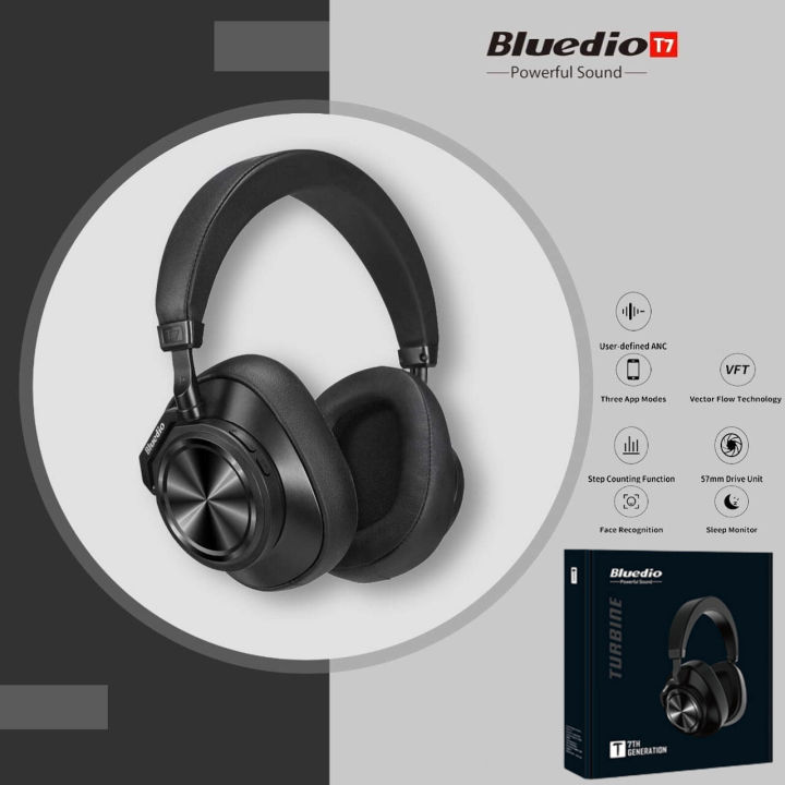 Bluedio T7 Wireless Bluetooth Headphones User-defined Active Noise Cancelling Headset For Phones/PC/Laptop