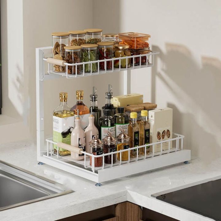Multifunctional%20Carbon%20steel%20Under%20Sink%20Organiser%20Upgraded%202%20Tier%20Kitchen%20Organizer%20Black/White%20Sink%20Storage%20Shelf%20Bathroom%20-%20Image%203