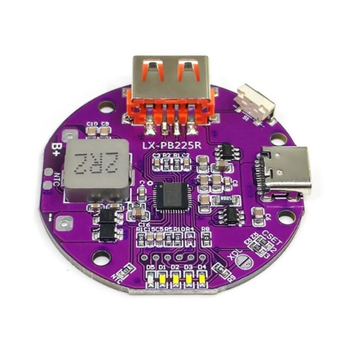 Power Bank Charger Board 5A Mini Circuit Board DIY Motherboard Kit with Light Display
