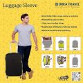 Premium Spandex Stretchable Fabric Luggage Protector Cover only [Medium  22-25 inch. 