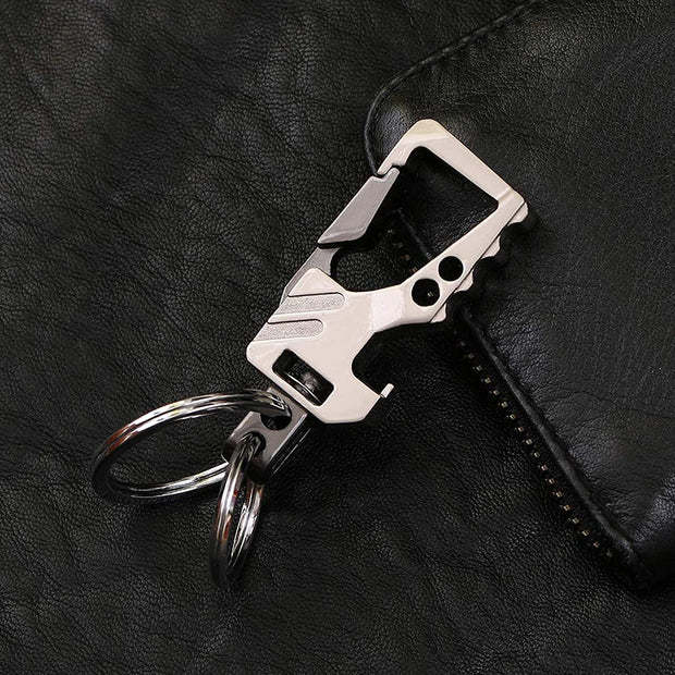 Alloy Metal Bottle Opener Design Car Key High-end Chain Keychain with Two Key Ring- Bottle Openers |